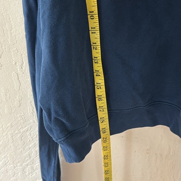 Frank & Eileen Navy Blue Tee Lab Worn Edge Zip Up Blazer Hoodie - Picture 7 of 10